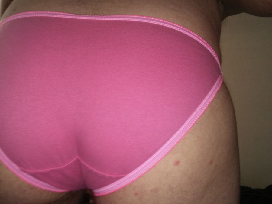 Free porn pics of In my pink and purple panties 6 of 10 pics
