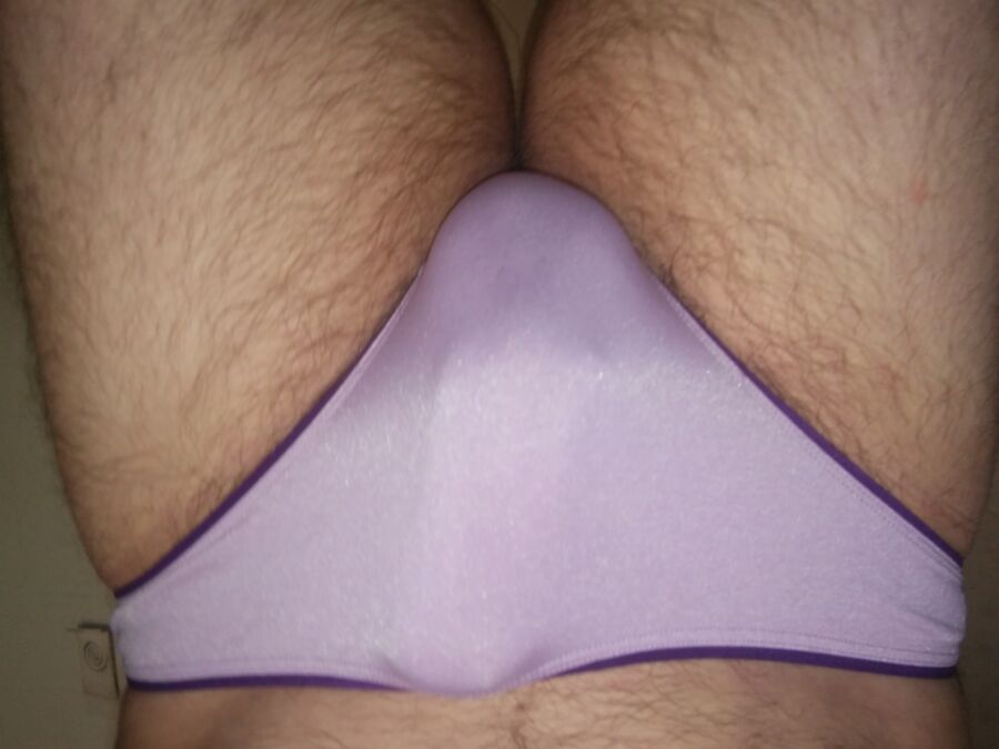 Free porn pics of In my pink and purple panties 1 of 10 pics