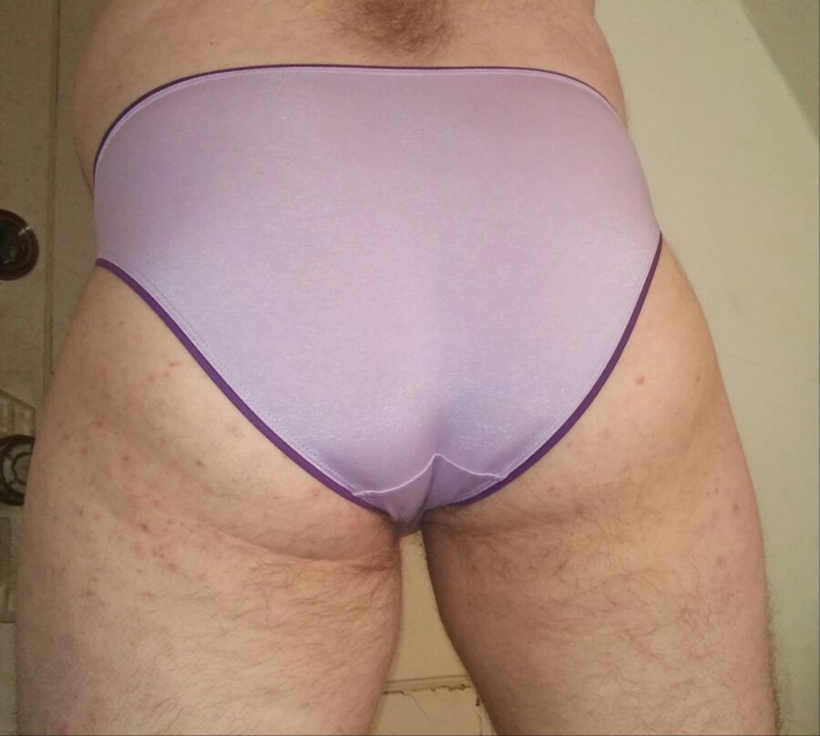 Free porn pics of In my pink and purple panties 3 of 10 pics