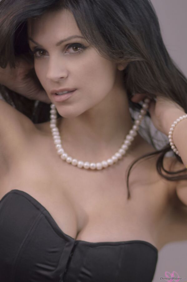 Free porn pics of Denise Milani - Corset & Pearls 3 of 13 pics