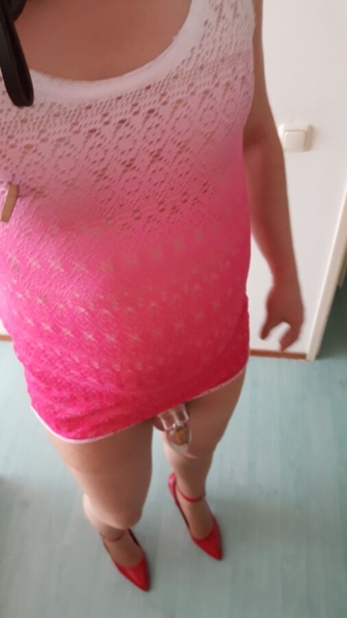 Free porn pics of Obedient sissy in pink 1 of 9 pics