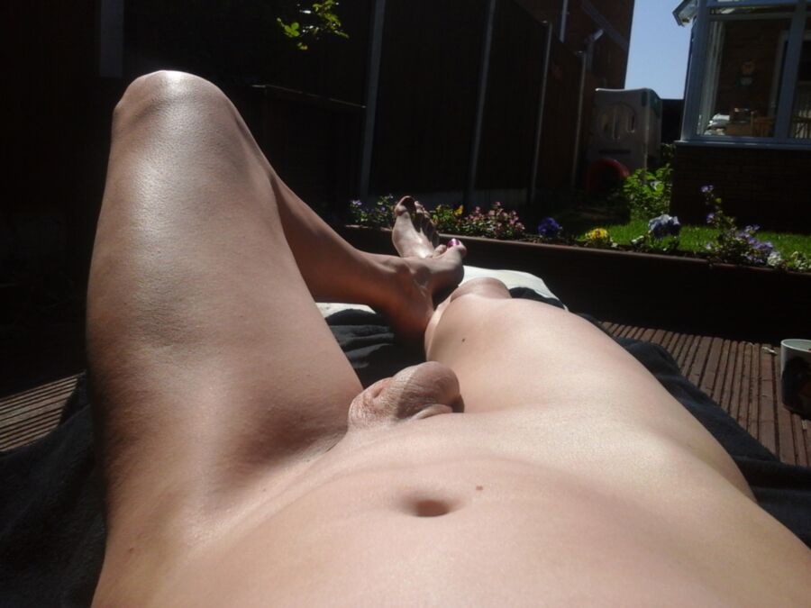 Free porn pics of sunbathing nude in my garden  12 of 13 pics