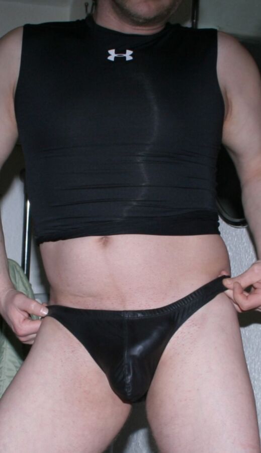 Free porn pics of Me in black Wetlook Panty Brief Panties 13 of 27 pics