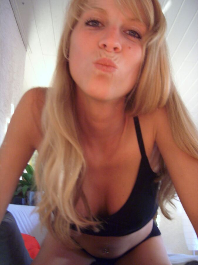 Free porn pics of Slim blonde babe posing 1 of 77 pics
