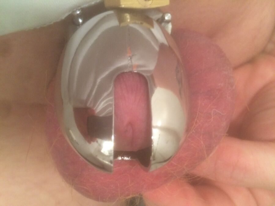 Free porn pics of tight caged little dick 7 of 7 pics