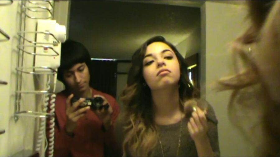 latin american teen girls hold pee