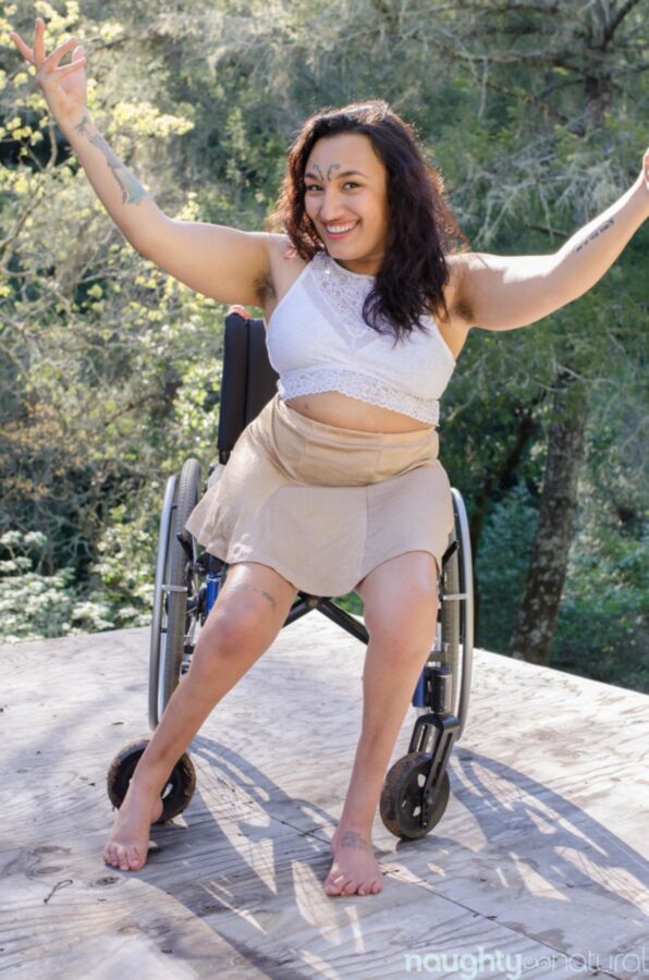 Free porn pics of Wheelchair girl has a big Bush 6 of 140 pics