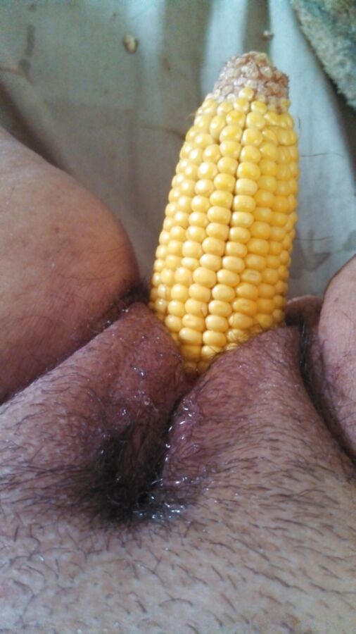 Free porn pics of Inserted Food - Sweetcorn 5 of 50 pics