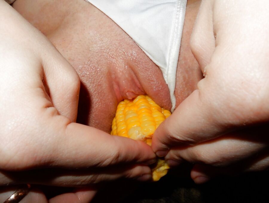 Free porn pics of Inserted Food - Sweetcorn 23 of 50 pics