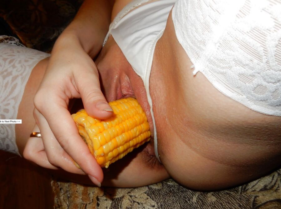 Free porn pics of Inserted Food - Sweetcorn 21 of 50 pics