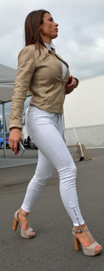 Free porn pics of Tight White Jeans 7 of 15 pics