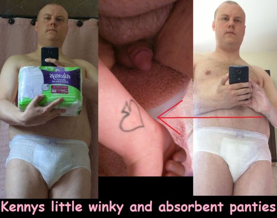 Free porn pics of Kenny Exposed Wearing Diapers and Panties 2 of 4 pics