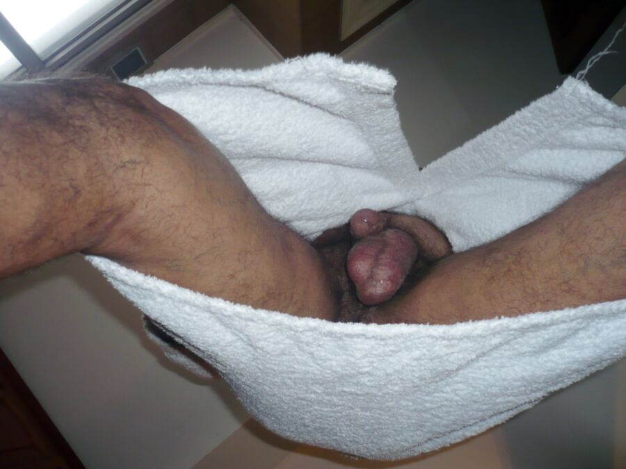 Free porn pics of JB cuck in robe of towel for you 6 of 13 pics