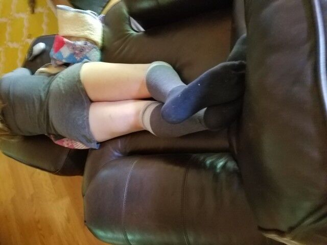Free porn pics of Wife in long socks 3 of 4 pics