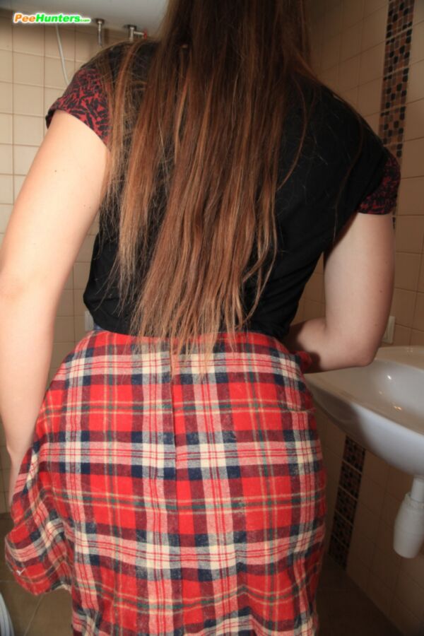 Free porn pics of Alya take a piss in the toilets / Solo pee 16 of 96 pics