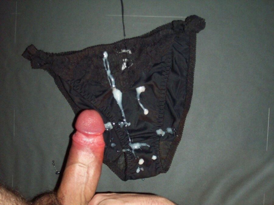 Bathroom panties cumshot uncut