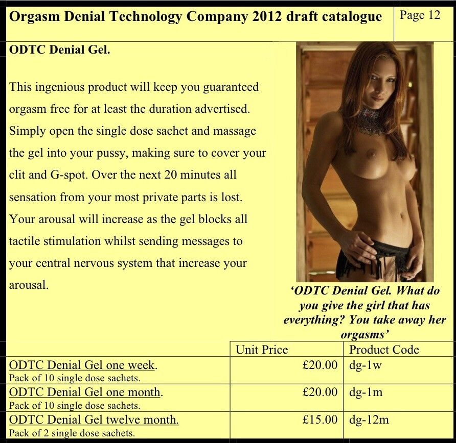 Free porn pics of aforkinchastity - Female Orgasm Denial Technology Captions 10 of 18 pics