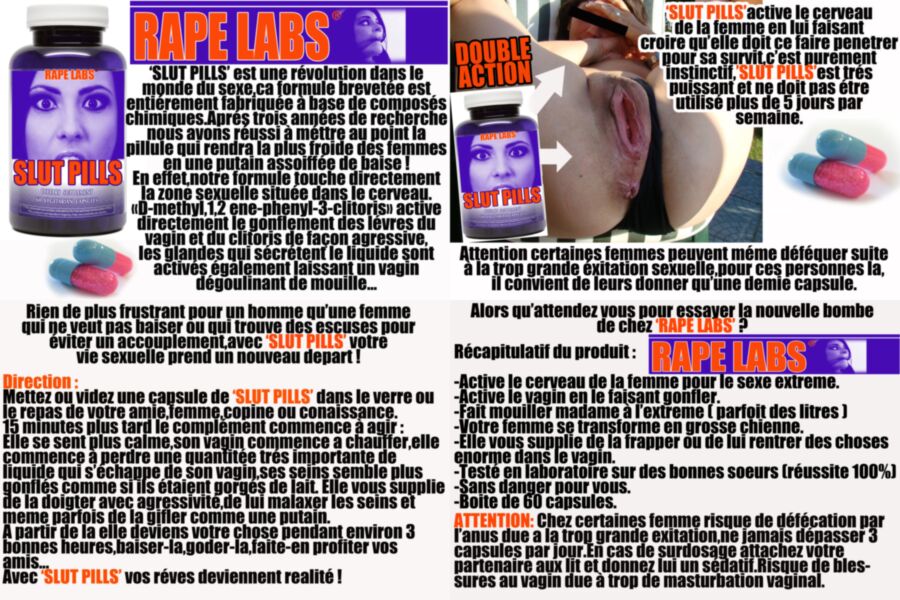 Free porn pics of Slut pills FRENCH CAPTION 1 of 3 pics