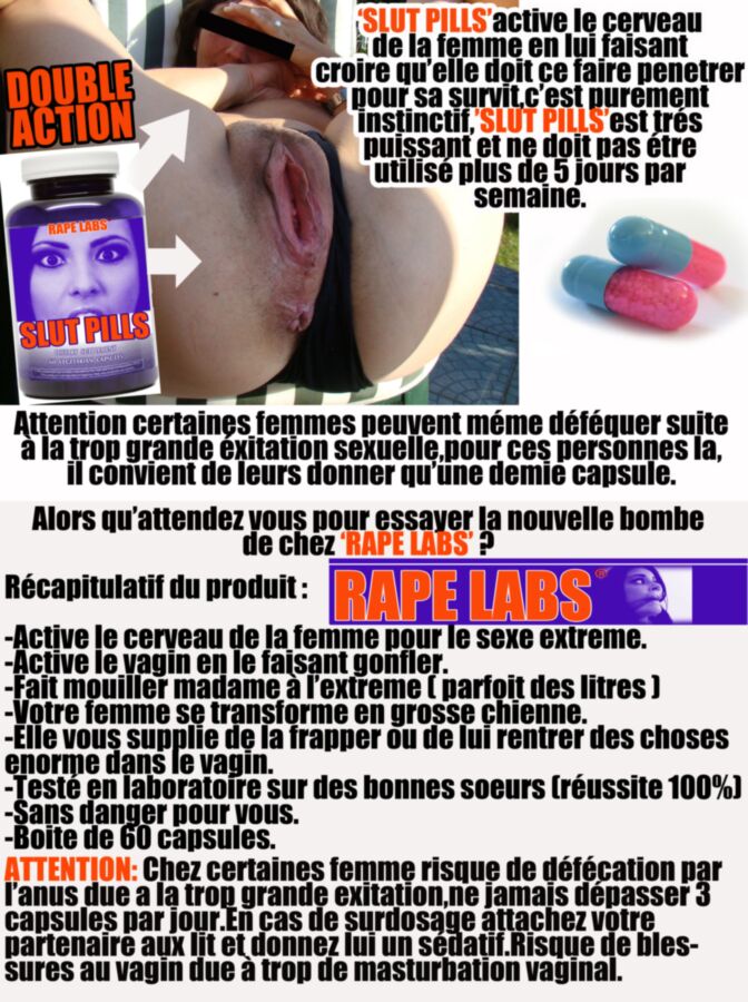 Free porn pics of Slut pills FRENCH CAPTION 3 of 3 pics