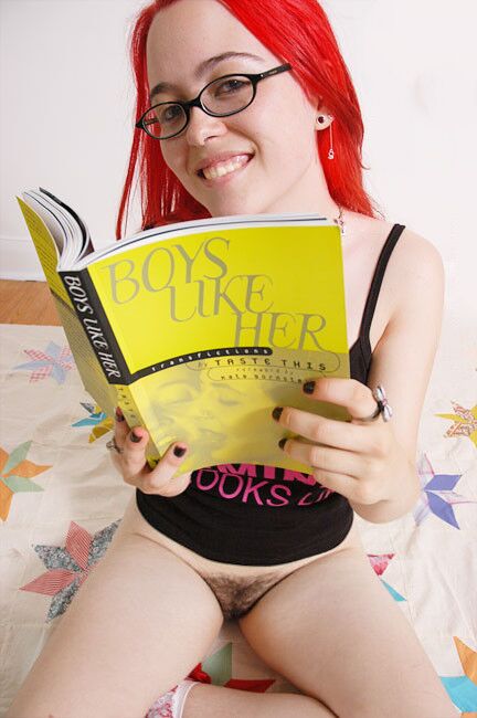 Free porn pics of nerdy with glasses showing pussy bottomless 12 of 13 pics