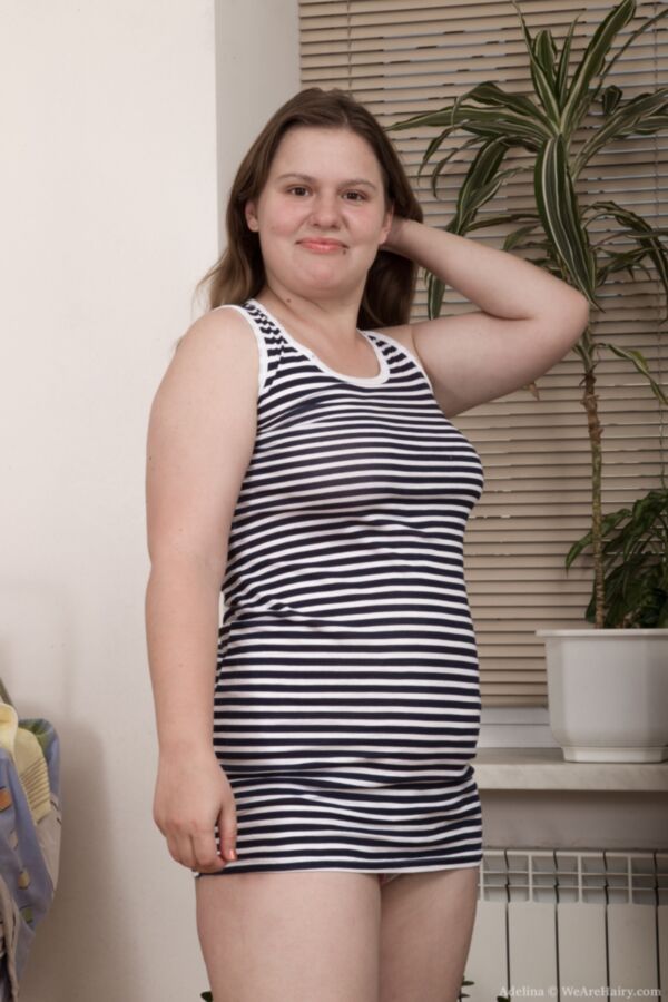 Free porn pics of Adelina -Striped Dress Striped Panty 8 of 115 pics