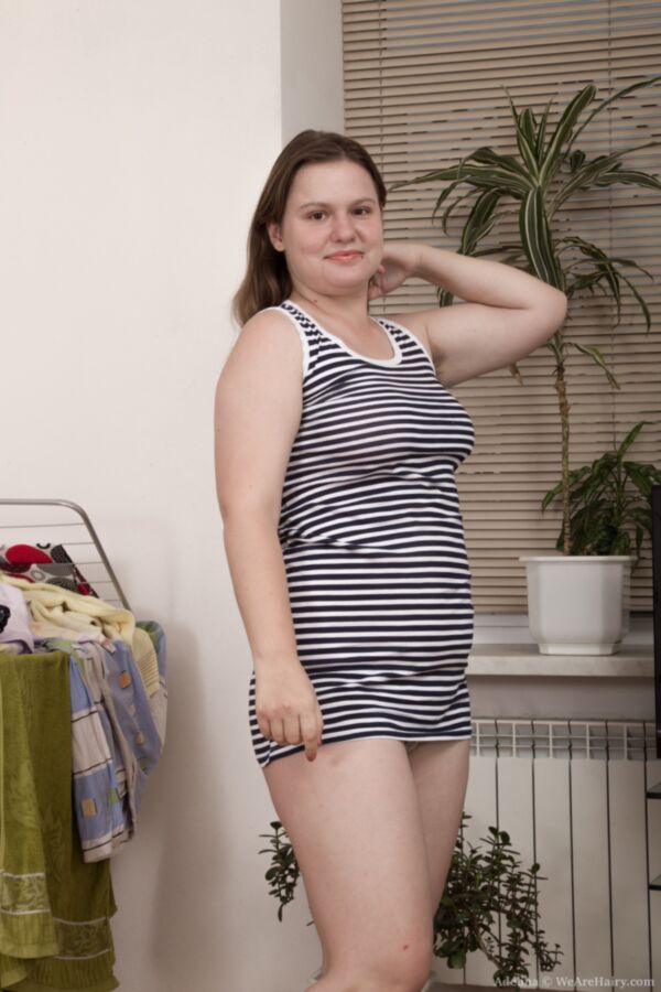 Free porn pics of Adelina -Striped Dress Striped Panty 4 of 115 pics