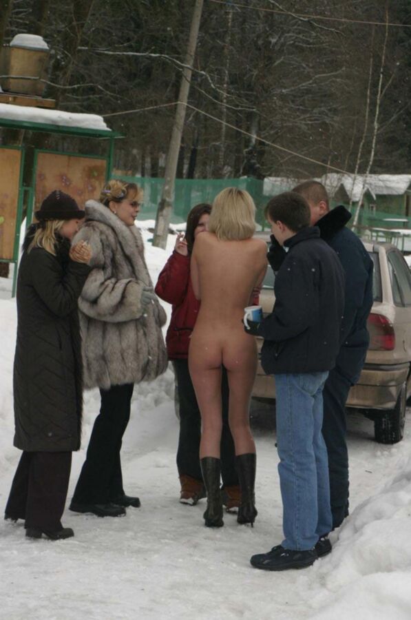 Free porn pics of Russian blonde in the snow 10 of 52 pics