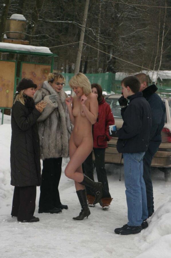 Free porn pics of Russian blonde in the snow 9 of 52 pics