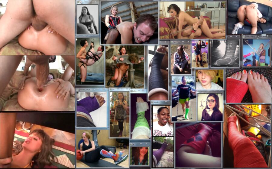 Free porn pics of Nasty fap collages (casts, amputees, feet, anal) 13 of 20 pics