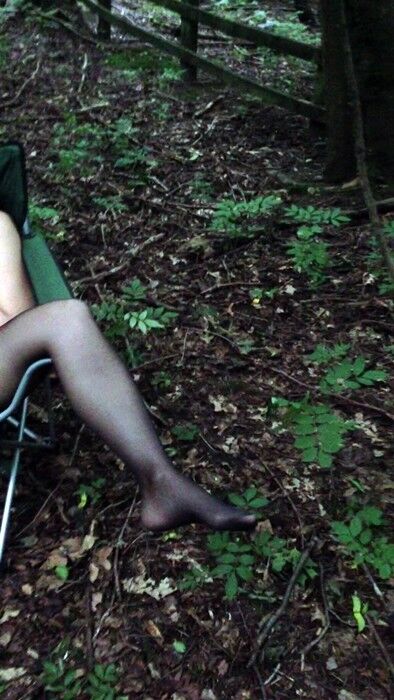 Free porn pics of Wife playing in a London Park dressed as a hooker 19 of 23 pics