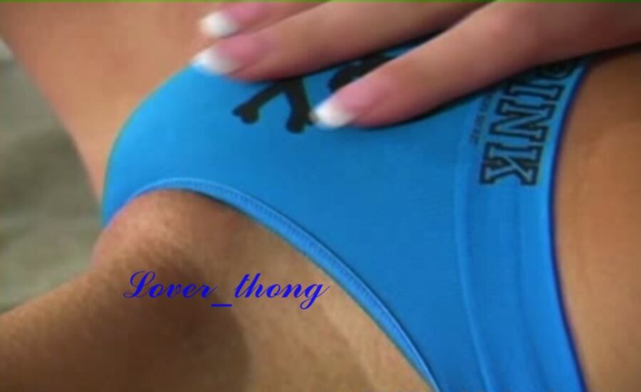 Free porn pics of Masturbation in blue thong 11 of 50 pics