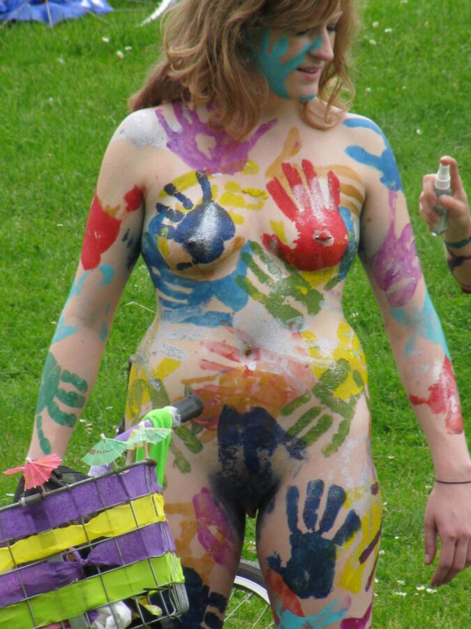 Free porn pics of Nude Solstice Parade Painted 15 of 72 pics