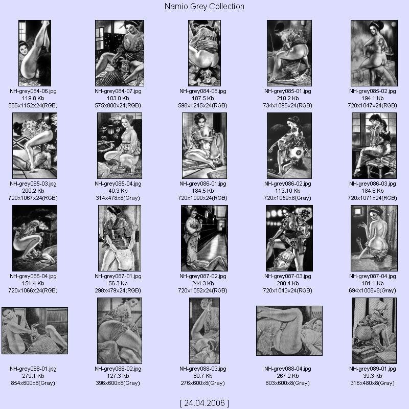 Free porn pics of Namio Gray Collection - Thumbnail Contact Sheets 14 of 21 pics