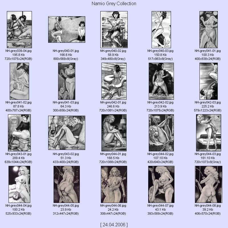 Free porn pics of Namio Gray Collection - Thumbnail Contact Sheets 8 of 21 pics