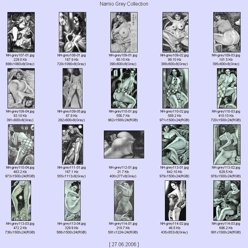 Free porn pics of Namio Gray Collection - Thumbnail Contact Sheets 17 of 21 pics