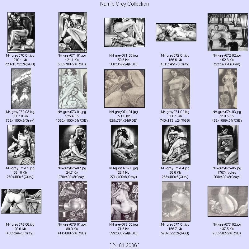 Free porn pics of Namio Gray Collection - Thumbnail Contact Sheets 12 of 21 pics