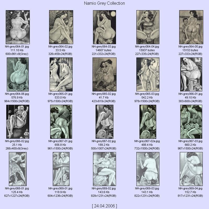 Free porn pics of Namio Gray Collection - Thumbnail Contact Sheets 11 of 21 pics