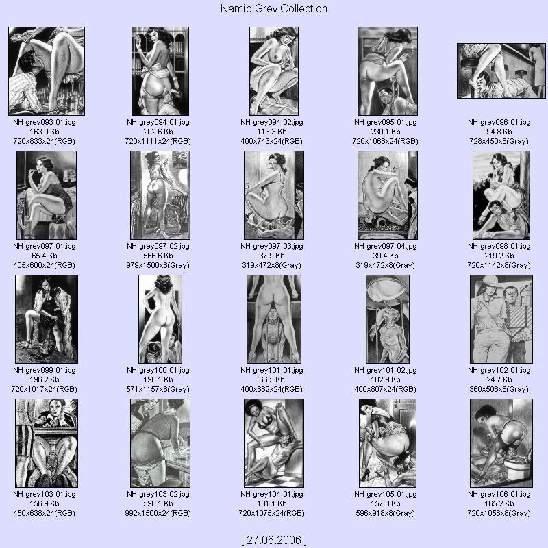 Free porn pics of Namio Gray Collection - Thumbnail Contact Sheets 16 of 21 pics
