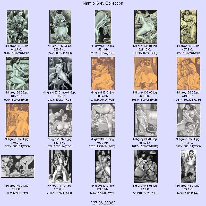 Free porn pics of Namio Gray Collection - Thumbnail Contact Sheets 20 of 21 pics