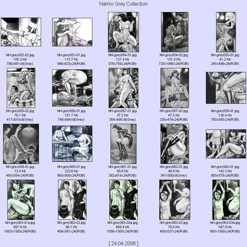 Free porn pics of Namio Gray Collection - Thumbnail Contact Sheets 10 of 21 pics