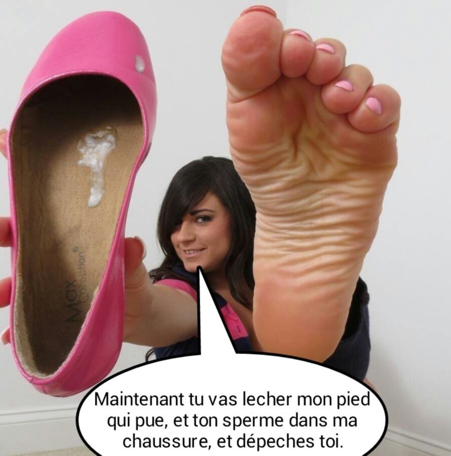 Free porn pics of french caption (francais) du sperme dans les chaussures 1 of 5 pics