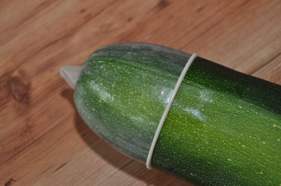 Free porn pics of Veggi-Dildo, Mega Zucchini. 6 of 9 pics