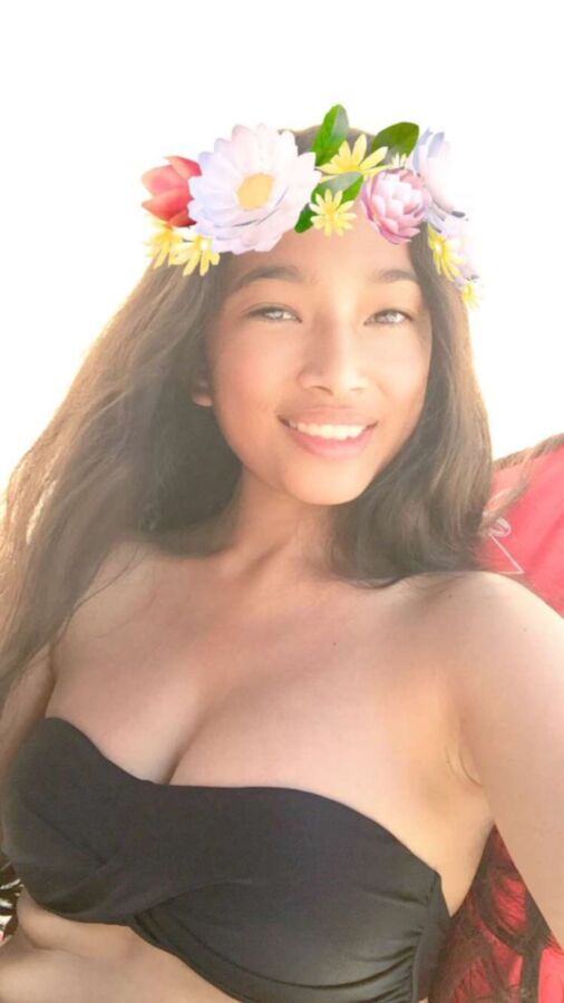 Free porn pics of Sexy Asian/Polynesian Mixed High School Girl Cleavage and Tittie 2 of 32 pics