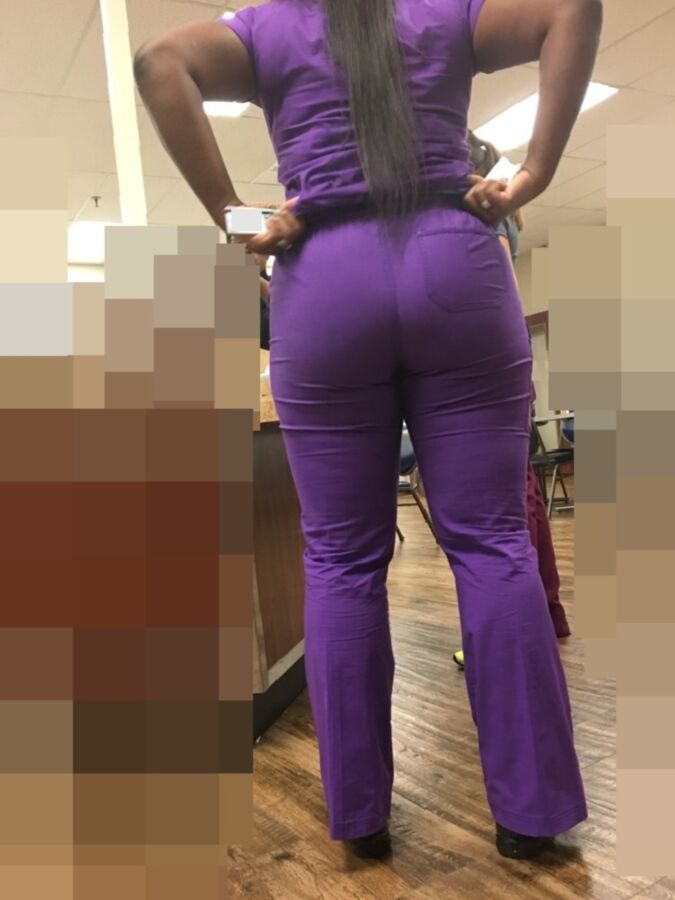 Free porn pics of  Candids of Ebony Black Ladies in tight Jeans and Scrubs 3 of 19 pics