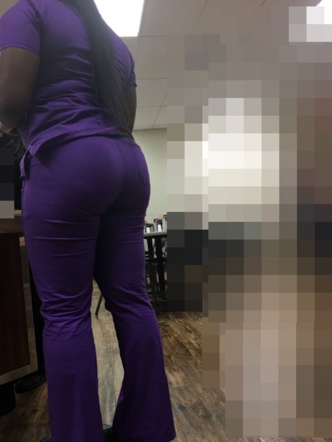 Free porn pics of  Candids of Ebony Black Ladies in tight Jeans and Scrubs 4 of 19 pics