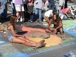 Free porn pics of Contribution - Barefoot Street Chalk Artist 20 of 31 pics