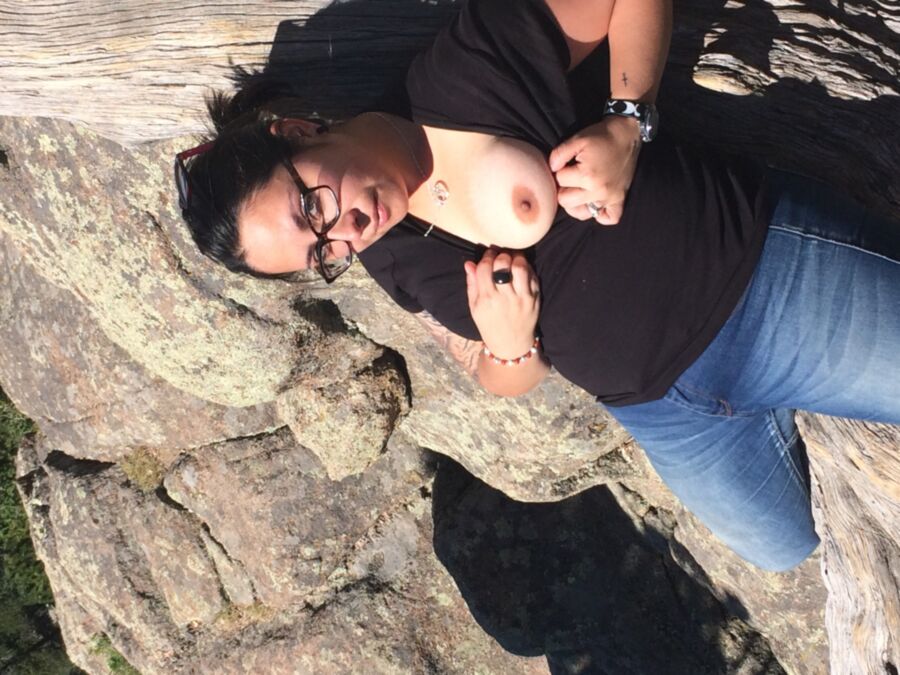 Free porn pics of Flashing in the mountains  2 of 4 pics
