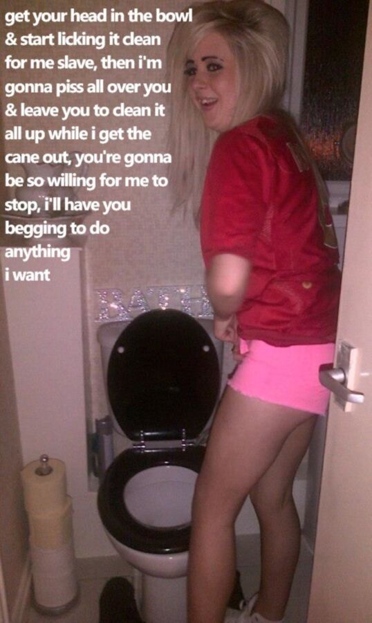 Free porn pics of femdom piss/toilet slave 20 of 20 pics