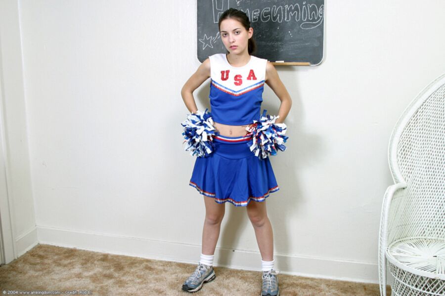 Free porn pics of Larissa cheerleader teen 3 of 74 pics