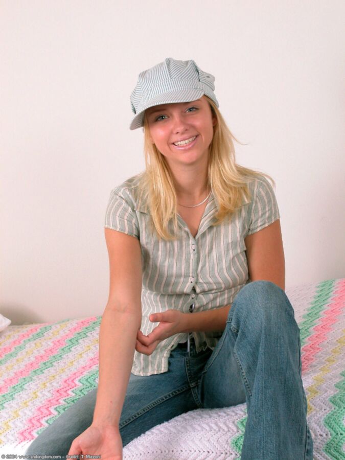 Free porn pics of Amyamyamy blonde teen in jeans and socks 2 of 75 pics